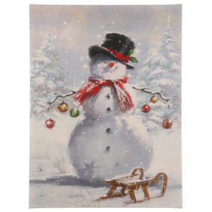 Raz Imports RZ 3711416 24" Snowman Lighted Print