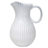 Casafina Stoneware CF PEZ271-WHI Costa Nova "Pearl" Pitcher, White