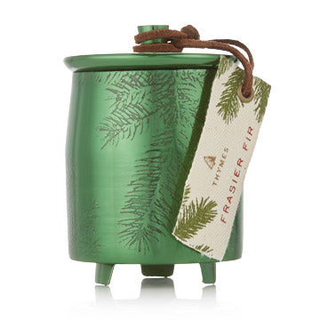 Thymes TY 0523577000 Frasier Fir Green Metal Tin Small Candle