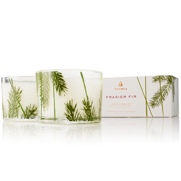 Thymes TY 12478-01 Frasier Fir Candle Set Pine Needle Design