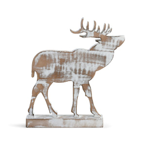 Demdaco 2020190576 Whitewashed Wood Elk Figure
