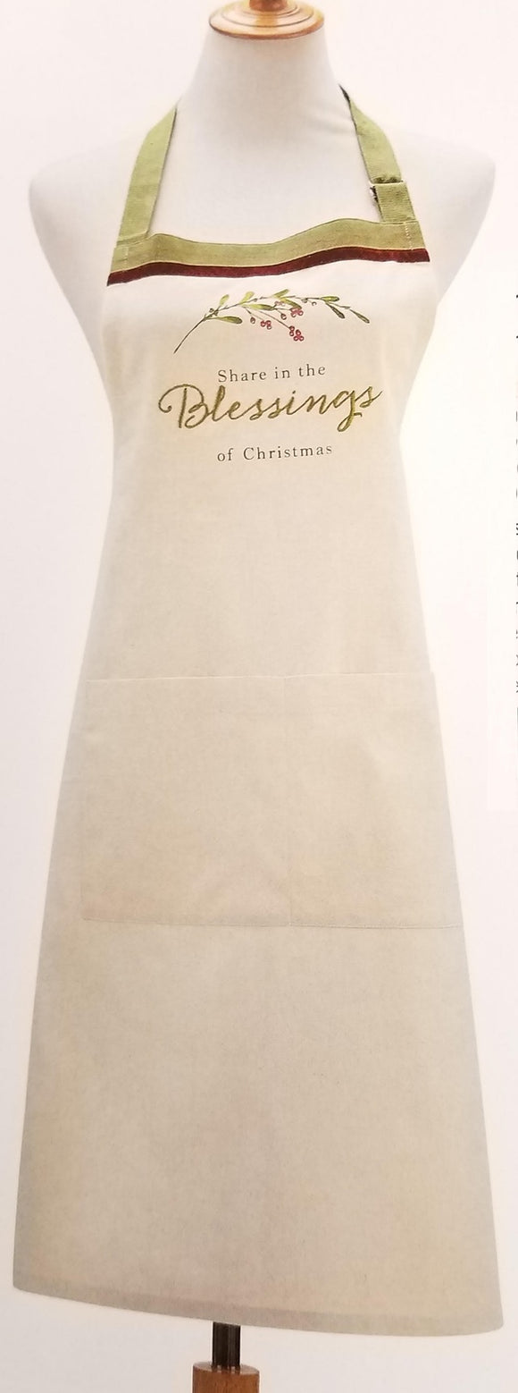 Demdaco 2020190336 Blessings of Christmas Apron