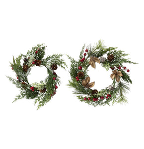 JC and Rollie JCR 1JCR1307 Holiday Wreath Set of 2