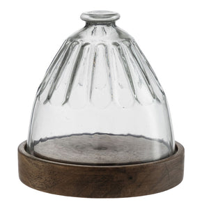 JC and Rollie JCR 1JCR1431 Faceted Cloche w/Natural Base