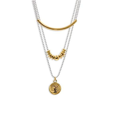 Lizzy James LJ Maple Gold Necklace