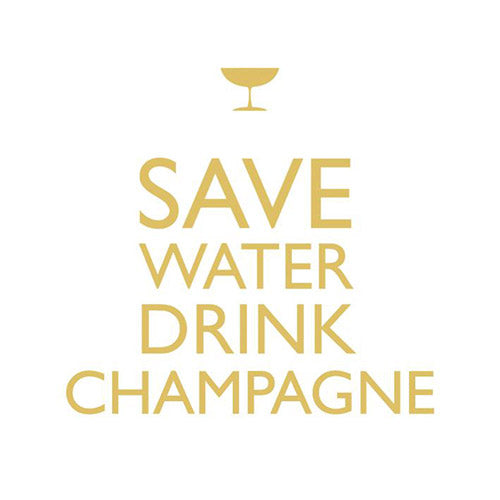 Drink Champagne! Beverage Napkin