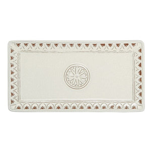 Mud Pie MP 40700138 Floral Hostess Terracotta Tray