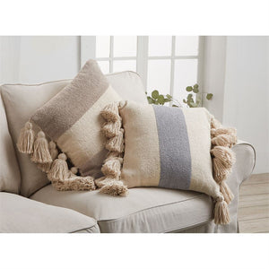 Mud Pie MP 41600244 Square Stripe Pillow