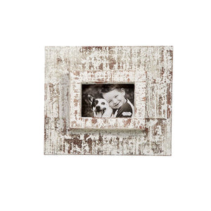 Mud Pie MP White Distressed Frame