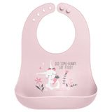 Stephen Joseph SJ SJ1198DPK Silicone Baby Bibs