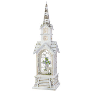 Raz Imports RZ 4000756 Easter Lamb Lighted Water Church