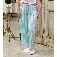 The Royal Standard TRS Beauty in Blue Sleep Pants Aruba Blue/Light Pink