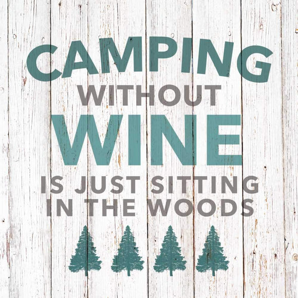 Paperproducts Design PD 1252864 Camping Without Wine