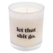 wit gifts WG WT106019 Candle "Let That Shit Go"