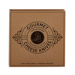 Creative Brands CB F2872 SBDS Tablesugar Cardboard Book Set - Gourmet Cheese Knives