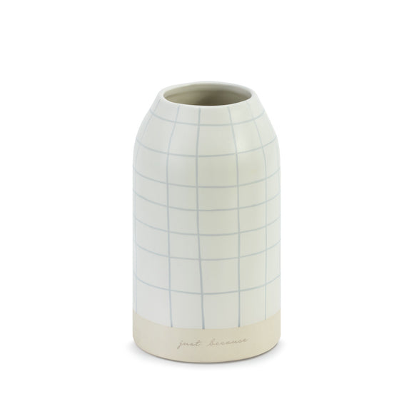 Demdaco 1004500122 Grid Style Just Because Vase