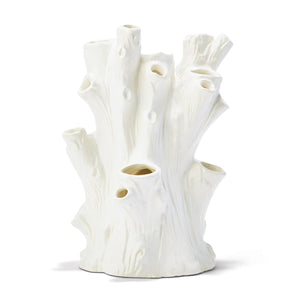 Two's Company TC 52771 White Tree Trunk Vase