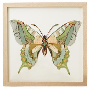 Two's Company TC 51961 Butterfly Paper Collage Wall Art