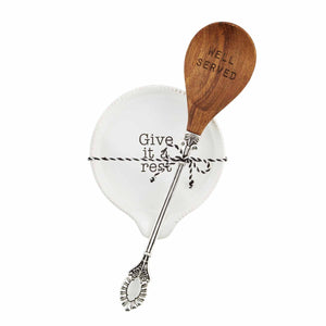 Give It A Rest - Spoon Rest & Wooden Spoon Set