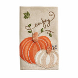 Mud Pie MP 41500136 Embroidered Pumpkin Towels
