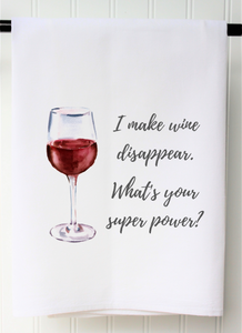 Southern Sisters Home SSH FSTWD Towel "Wine Disappear"