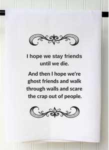 Southern Sisters Home SSH FSTGFR Towel "Ghost Friends"