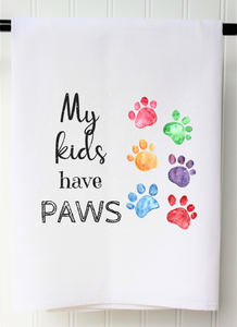 Southern Sisters Home SSH FSTKHP Towel "My Kids Have Paws"