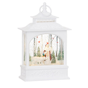 Raz Imports RZ 4040519 11" Woodland Santa and Polar Bear Lighted Water Lantern