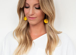 Millie B Designs MBD ELLE02 Ellie Earrings-Yellow