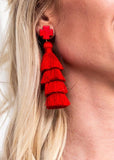 Millie B Designs MBD SOPE02 Sophia Earrings- Red