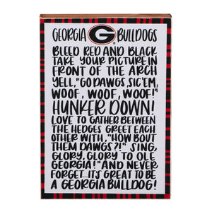 Glory Haus GH 413113402 Georgia Fan Block Canvas