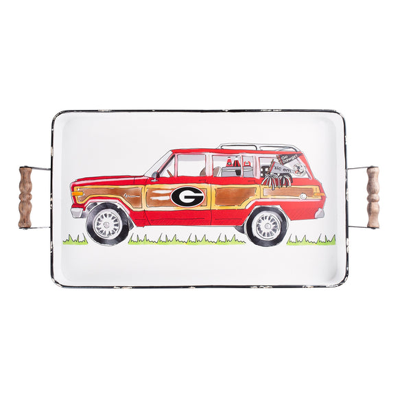 Glory Haus GH 454111902 Georgia Wagoneer Enamel Tray