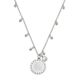 Canvas Jewelry CJ 20950N Amadea Drip Necklace Worn Silver Size 16"