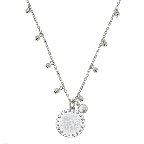 Canvas Jewelry CJ 20950N Amadea Drip Necklace Worn Silver Size 16