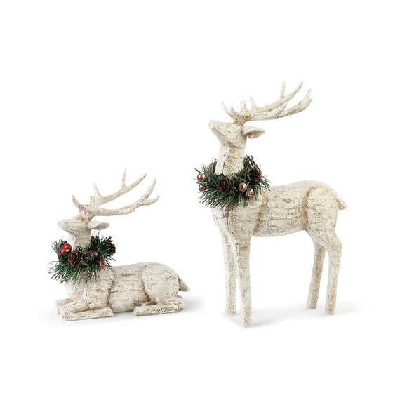 Demdaco 2020190345 Birch Bark Deer Figures