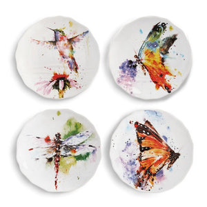 Demdaco 3005051490 Nature Appetizer Plate Set/4 SOLD INDIVIDUALLY