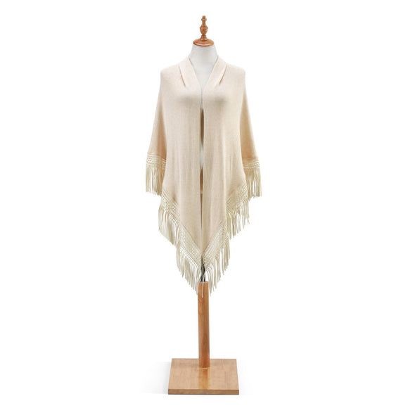 Demdaco 1004290388 Triangle Knit Wrap - Ivory