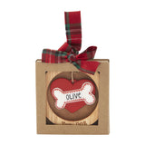 Mud Pie MP 46700197 Personalized Dog Ring Ornaments