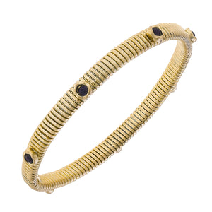 Canvas Jewelry CJ 21936B Thin Snake Bracelet with Stones