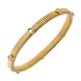 Canvas Jewelry CJ 21936B Thin Snake Bracelet with Stones