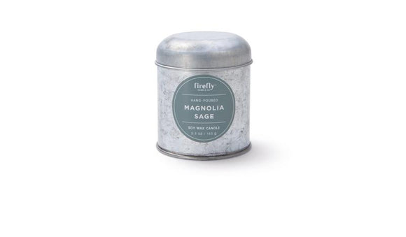 Southern Firefly Candle Co SF WPKC05004 Firefly Kindred 5.5 oz Mini Galvanized Tin - Magnolia Sage