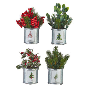 Raz Imports RZ 4002479 7.5" Holiday Botanical Arrangement Ornament