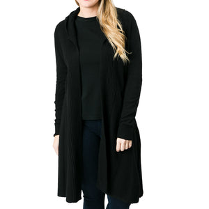 Top It Off TIO Mya Cardigan: Black