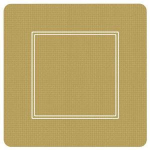 Paperproducts Design PD 87194 Soho Gold 7" Paper Plate