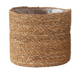 Creative Co-Op CCOP DF3196 Hand-Woven Seagrass Baskets with Plastic Lining