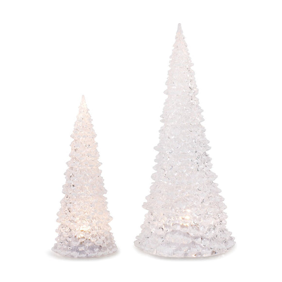 Demdaco 2020180331 Lit Frosted Tree Figures, Sold Separately