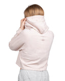 My Coffee Shoppe MCS 202070043MP Millennial Pink Crop Hoody