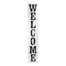 Glory Haus GH 33120501 Whitewashed Welcome Board