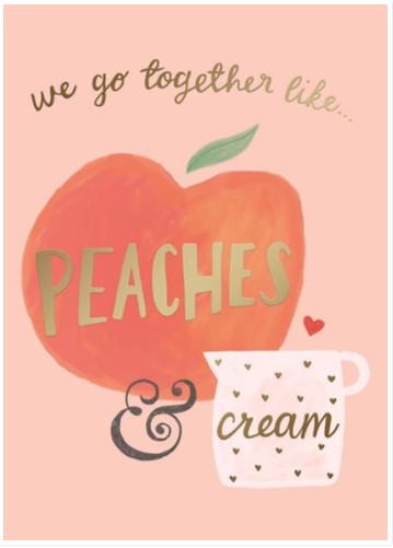 Design Design DD 100-79797 Peaches And Cream Card