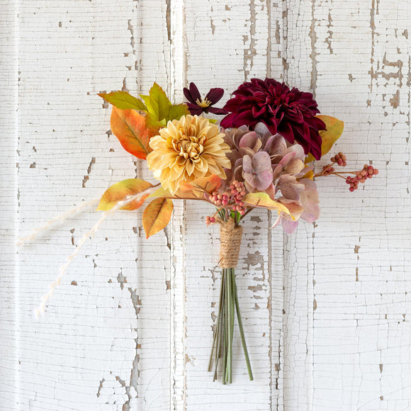 Park Hill Collection PHC EBY1055 Dahlia and Hydrangea Market Bouquet